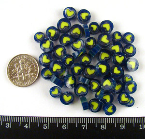 Millefiori 2102 Heart-2 Coe 90