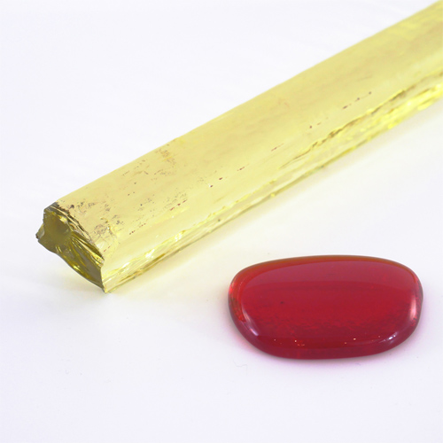 Liba Glass Rod COE 96 ruby red (Prijs per kilo)